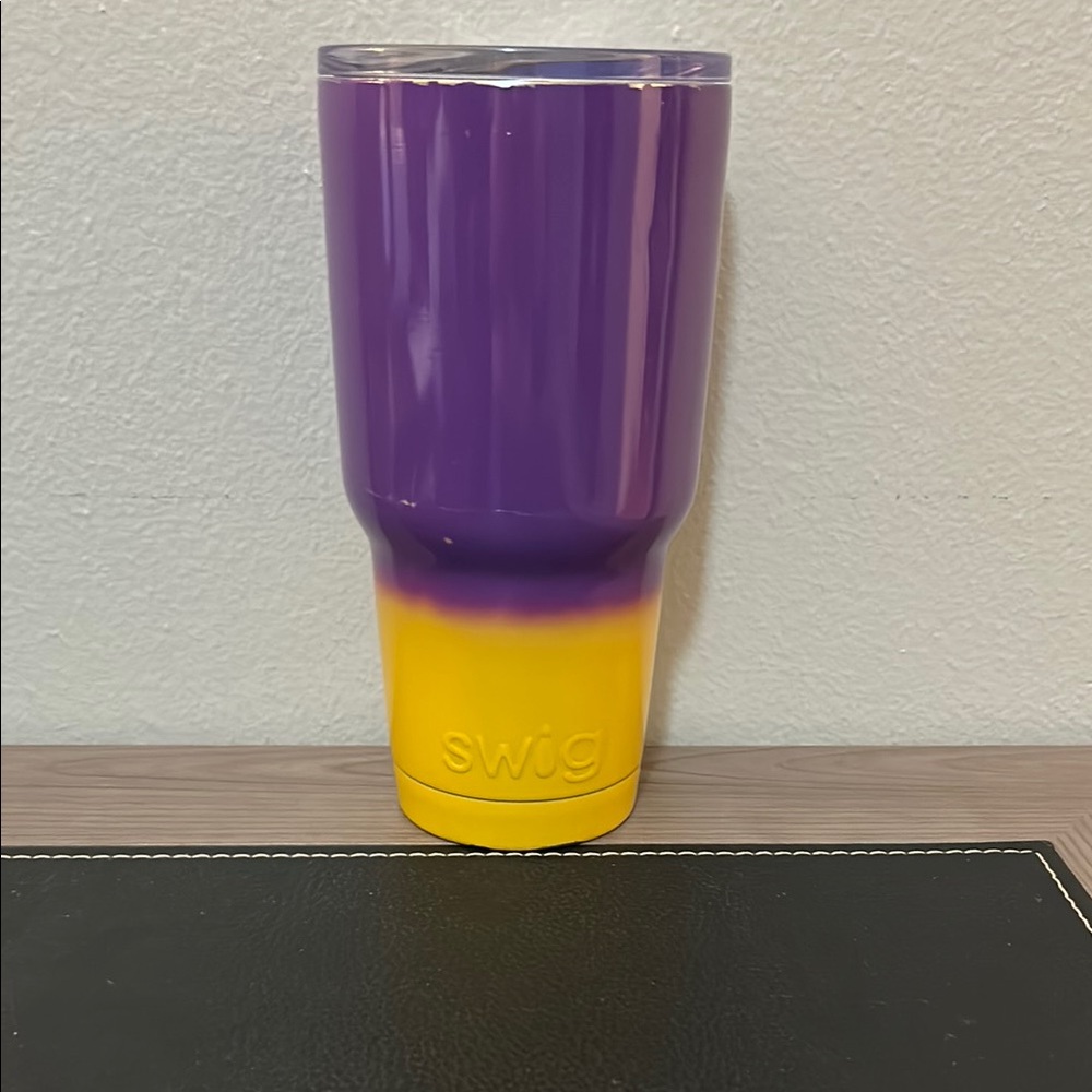 Purple and Yellow Tumbler
